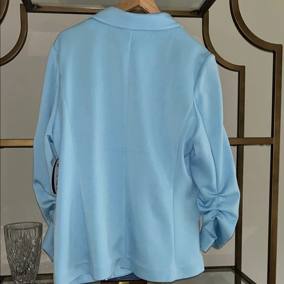 Scoop NYC Sky Blue Women's Blazer - Picture 5 of 6